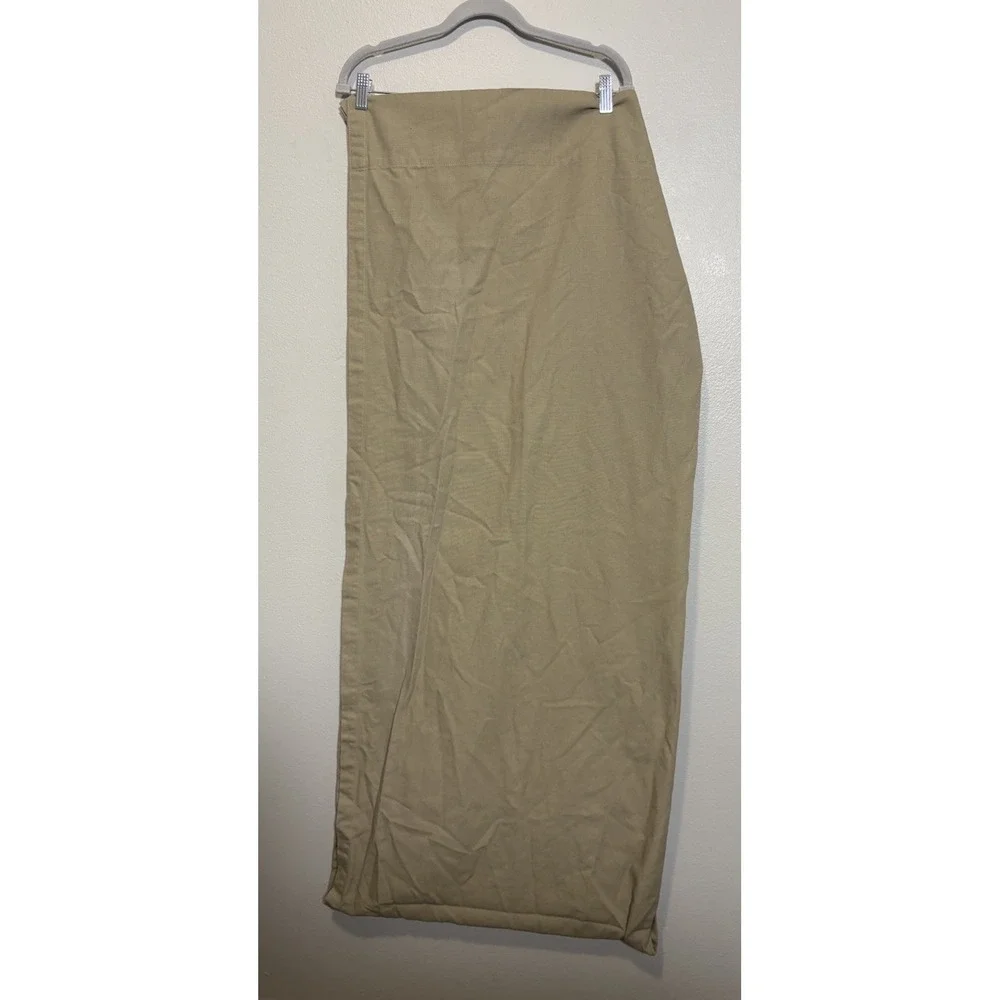Pottery Barn Khaki Tan Tab Top Curtain Panel 43x108 Outdoor Indoor Casual Relax